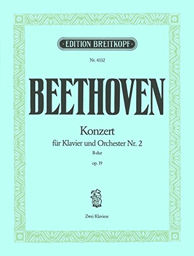 Klavierkonzert Nr.2 B-dur op. 19 - Ausgabe von Eugen d'Albert für 2 Klaviere (EB 4332) von Breitkopf & Härtel